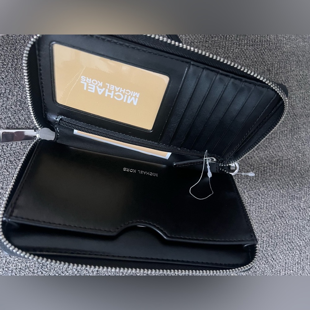 Michael Kors Black Monogram Wristlet - Picture 3 of 5